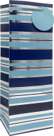 Blue & Silver Stripes - Gift Bag 0