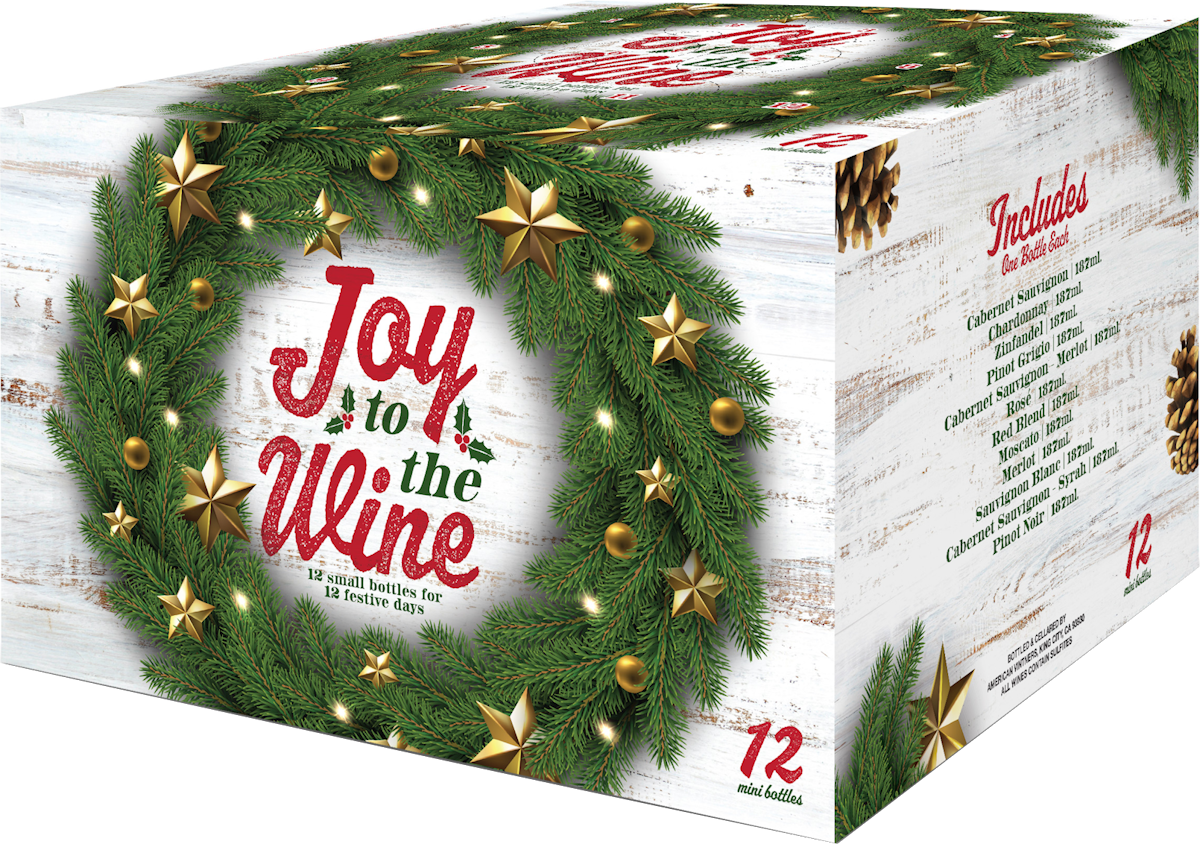 Christmas Wine Advent Calendar 12pack 187ml BottleBargains