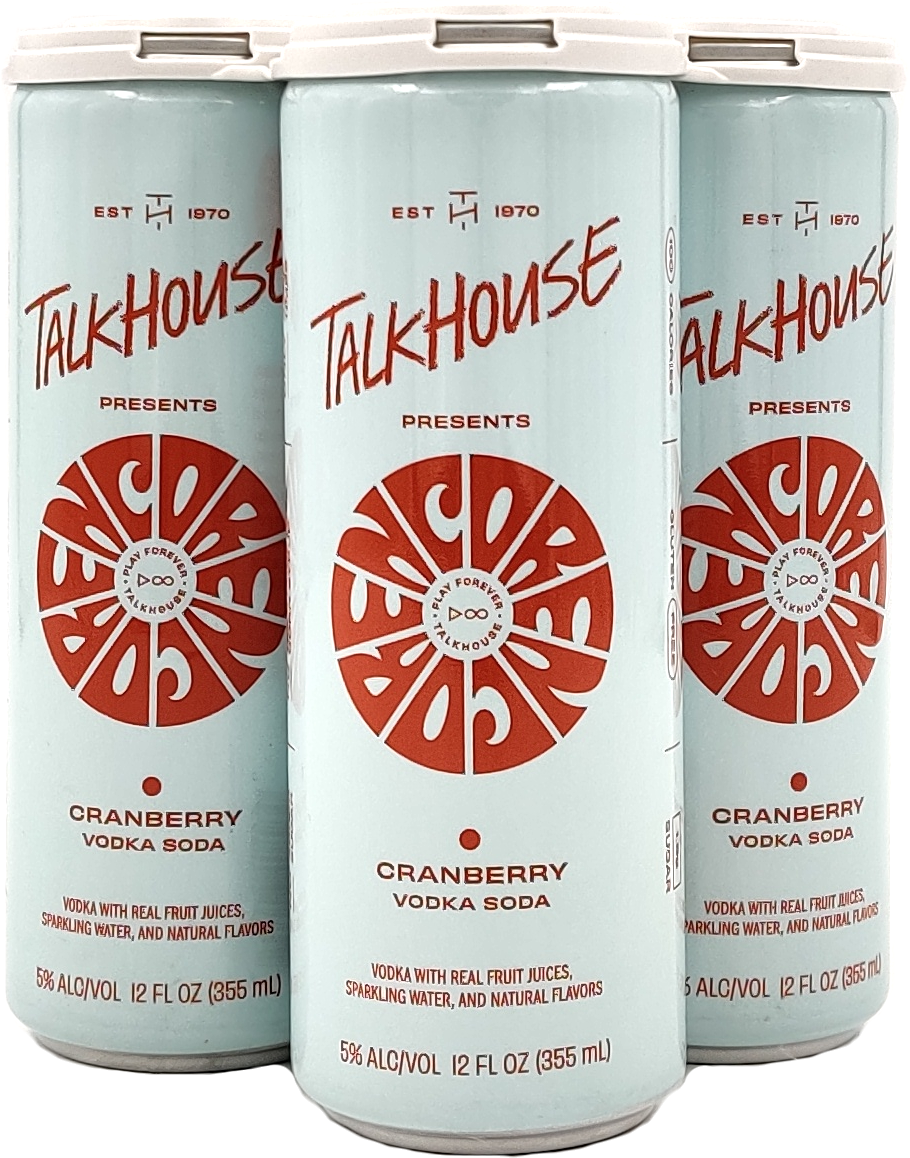 Encore Talkhouse Vodka Soda Cranberry 355ml BottleBargains