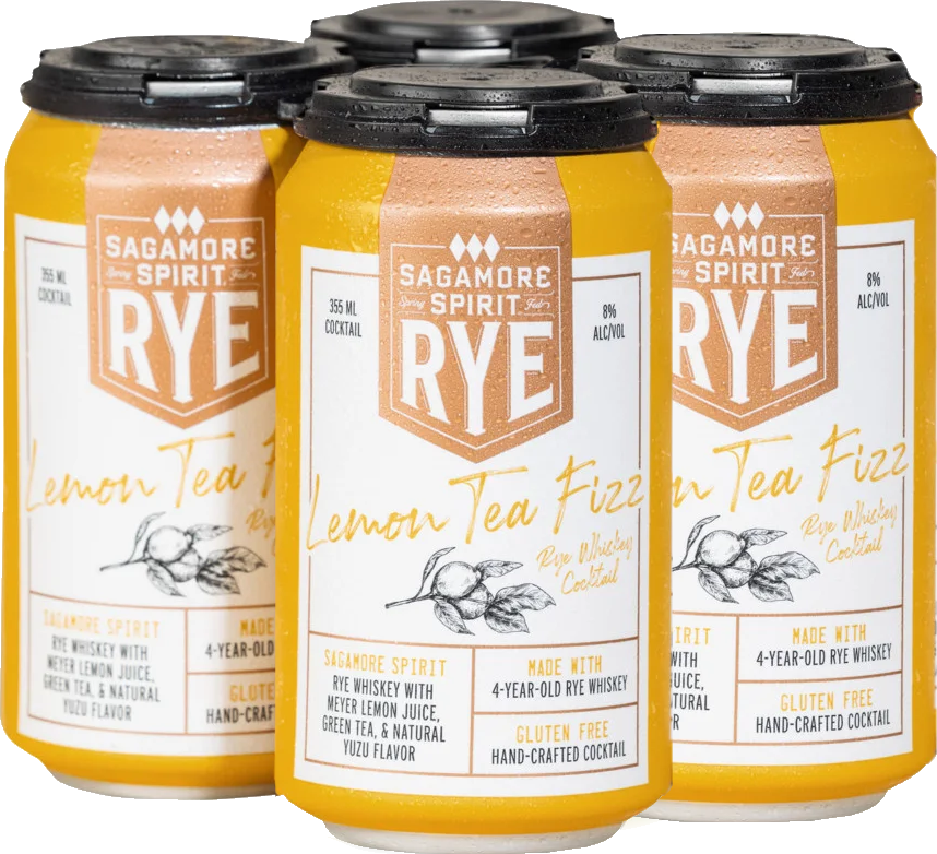 Sagamore Spirit Lemon Tea Fizz 4Pack Cans 12 oz BottleBargains