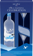 Grey Goose - Vodka Gift Set with 2 Martini Glasses 0