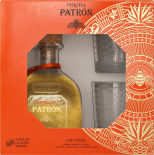 Patron - Reposado Tequila Gift Set with 2 Rocks Glasses 0