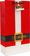Santa's Jacket 2 Bottle Gift Bag