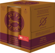 Betty Booze Vodka Iced Tea Passionfruit 4-Pack Cans 12 oz