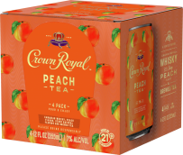 Crown Royal Peach Tea 4-Pack Cans 355ml