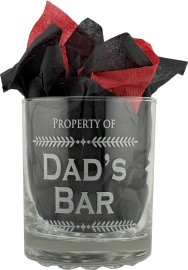 Engraved Double Rocks Glass, 12oz 12 oz