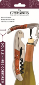 Entertaining Essentials Double Hinge Corkscrew