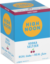 High Noon Black Cherry Vodka Seltzer 4-pack Cans 355ml