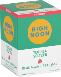 High Noon Strawberry Tequila & Soda 4-pack Cans 12 oz
