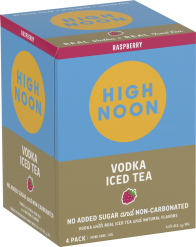 High Noon Vodka Iced Tea Raspberry 4-pack Cans 12 oz