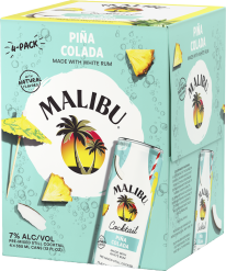 Malibu Pina Colada Cocktail 4-Pack Cans 355ml