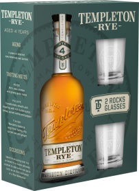 Templeton Rye Gift Set with Two Rocks Glasses