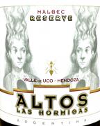 Altos Las Hormigas - Reserve Malbec 2018