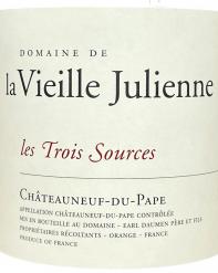 Domaine de la Vieille Julienne les Trois Sources Chateauneuf du Pape 2019