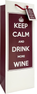Keep Calm Drink More Wine - Gift Bag 0