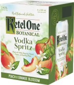 Ketel One - Peach & Orange Blossom Botanical Vodka Spritz 4-Pack Cans 355ml 0