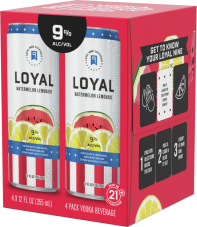 Loyal 9 Watermelon Lemonade 4-Pack Cans 12 oz