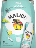 Malibu - Pina Colada Cocktail 4-Pack Cans 355ml 0