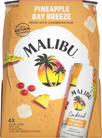 Malibu - Pineapple Bay Breeze 4-Pack Cans 355ml 0