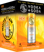 White Claw - Pineapple Vodka Soda 4-pack Cans 12 oz